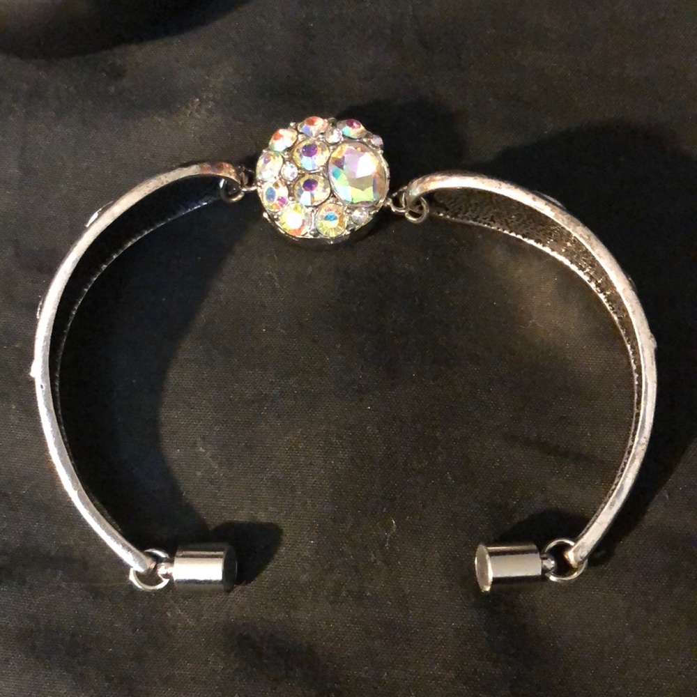 Multicolored Gem Button Bracelet - image 4